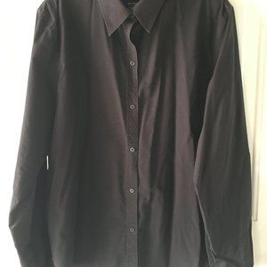 Chaps Classic black button down shirt.  Size XL/16